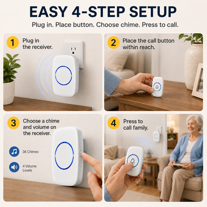 Wireless Family Call Doorbell One Press Brings Family Closer
