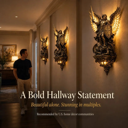 🕊️St. Michael Guardian Angel Wall Light✨