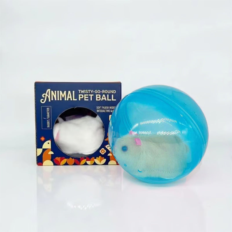 Auto-Rolling Ball with Mouse Hands-Free Play for Indoor Cats