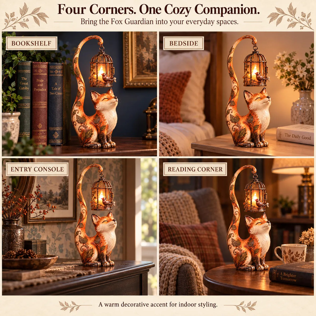 🏮 Little Guardian Lantern Figurines – A Cozy Glow for Any Corner (5 Styles)