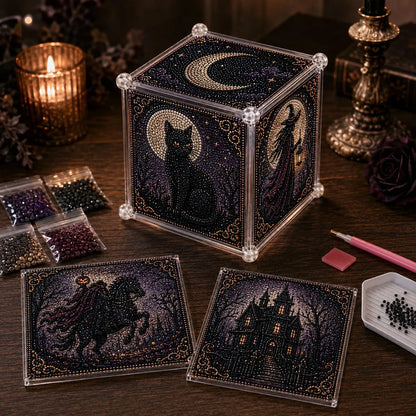 🔥Last day with huge discounts!3D Christmas Diamond Painting Gift Box DIY Kit