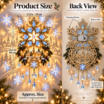 ❄️🎄Snowflake Village Projection Wall Light™ – Bring the Magic of Christmas Home