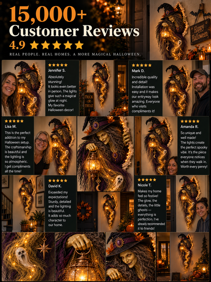 🎃 Halloween Hot Sale✨🎃 Enchanted Witch Wall Light™ — Bring Your Walls to Life This Halloween
