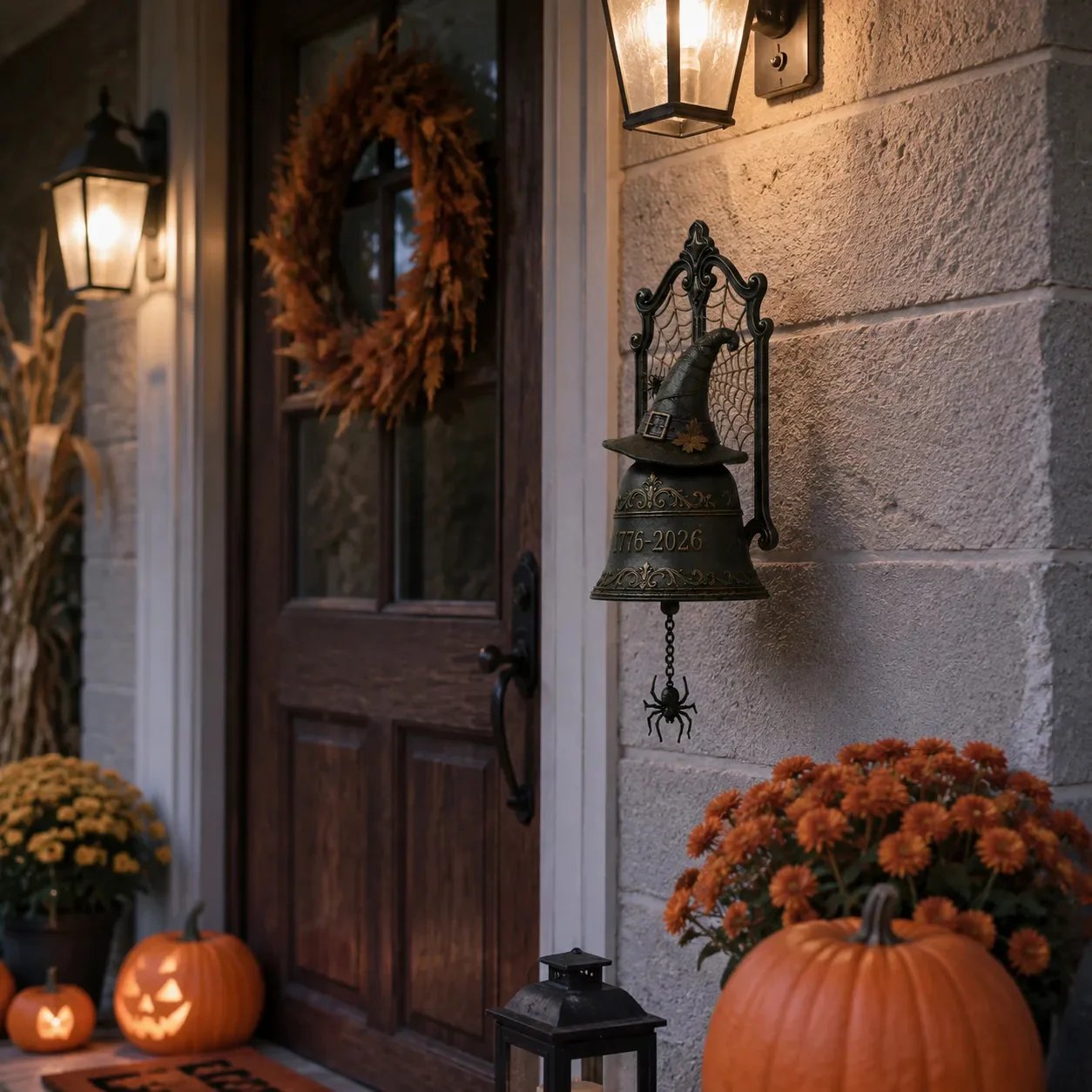 Halloween Gothic Liberty Bell Wall Decor