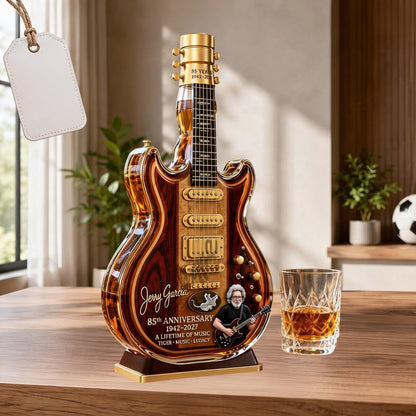 🎸 Vintage Guitar Whiskey Decanter – Classic Music Collector Bottle & Home Bar Display
