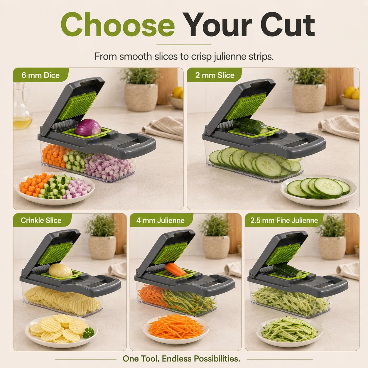 12-in-1 Vegetable Chopper & Slicer — Faster, Easier Meal Prep