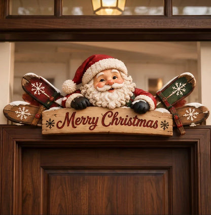 6 Styles Door Topper Collection ❄️🎿 | Rustic Winter Mountain Cabin Door Frame Decor, Christmas Above-Door Wall Sign, Seasonal Porch Home Ornament