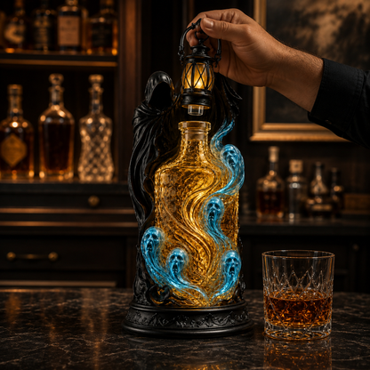 🎃 Halloween Sale 50% OFF – Soul Harvester Whiskey Decanter with Lantern Stopper