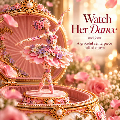 🌸Floral Ballerina Music Box – A Romantic Keepsake With a Magical Butterfly Reveal 🦋
