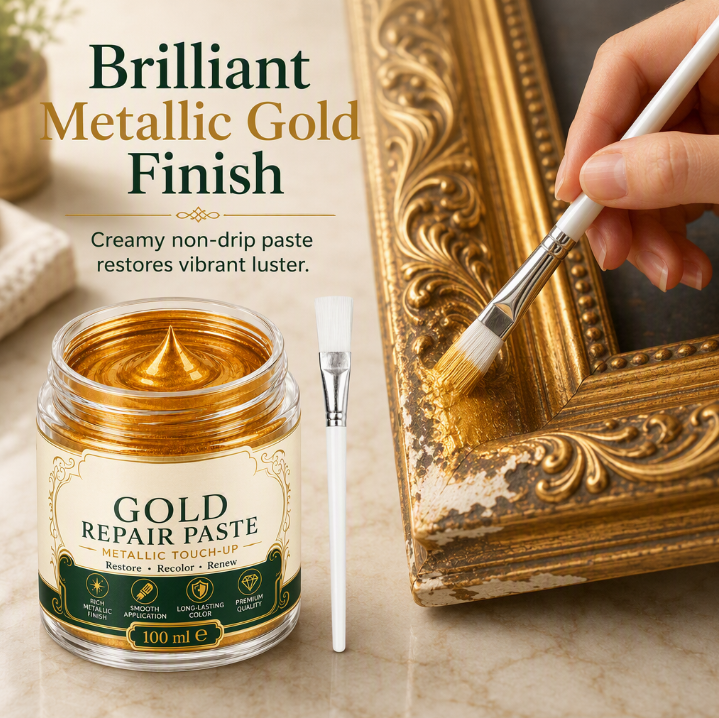 ✨ Metallic Gold Refinishing Paste – Restore Shine & Refresh Décor❄️