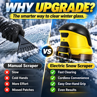 Cordless Electric Snow Scraper | Clear Frost & Ice in Seconds