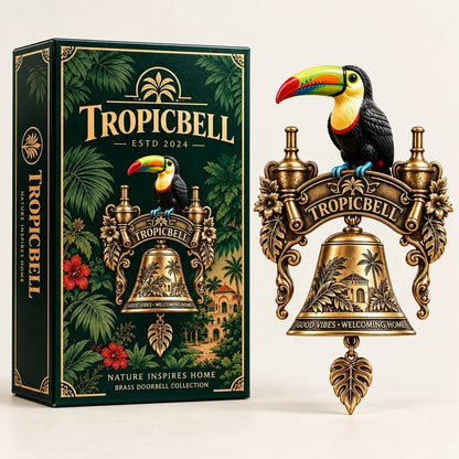 TROPICBELL™ Vintage Toucan Brass Doorbell