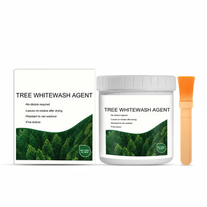 Tree Trunk Whitewash Protective Set 300g with Brush for Frost and Insect Protection on Roadside Trees🍀