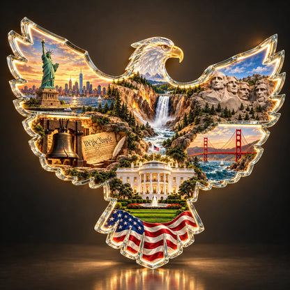 🦅🇺🇸 American Heritage™ Lighted Eagle Wall Art 🌟🌟