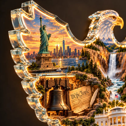 🦅🇺🇸 American Heritage™ Lighted Eagle Wall Art 🌟🌟