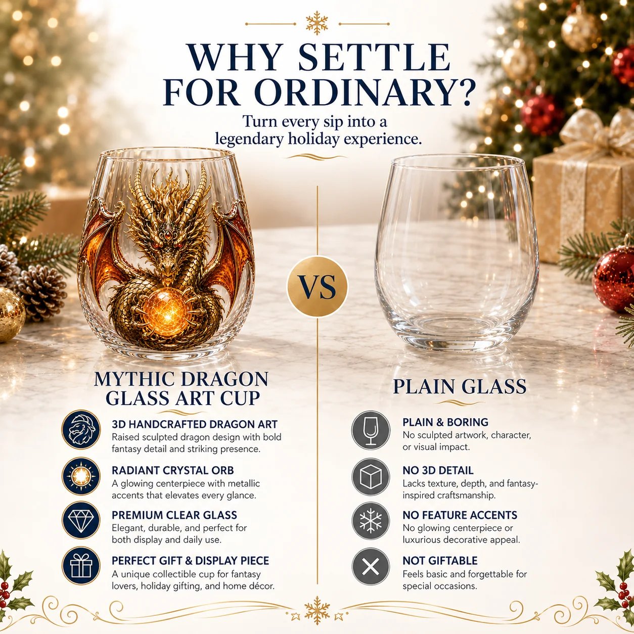 🐉✨ 3D Mythic Dragon Glass Art Cup | Luxury Raised Fantasy Glassware for Whiskey, Home Bar Décor & Legendary Gifts 🎁