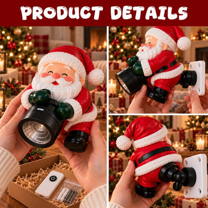 🎅 Santa Christmas Welcome Projector – Festive Greeting Light with Remote Control & Adjustable Angle ✨
