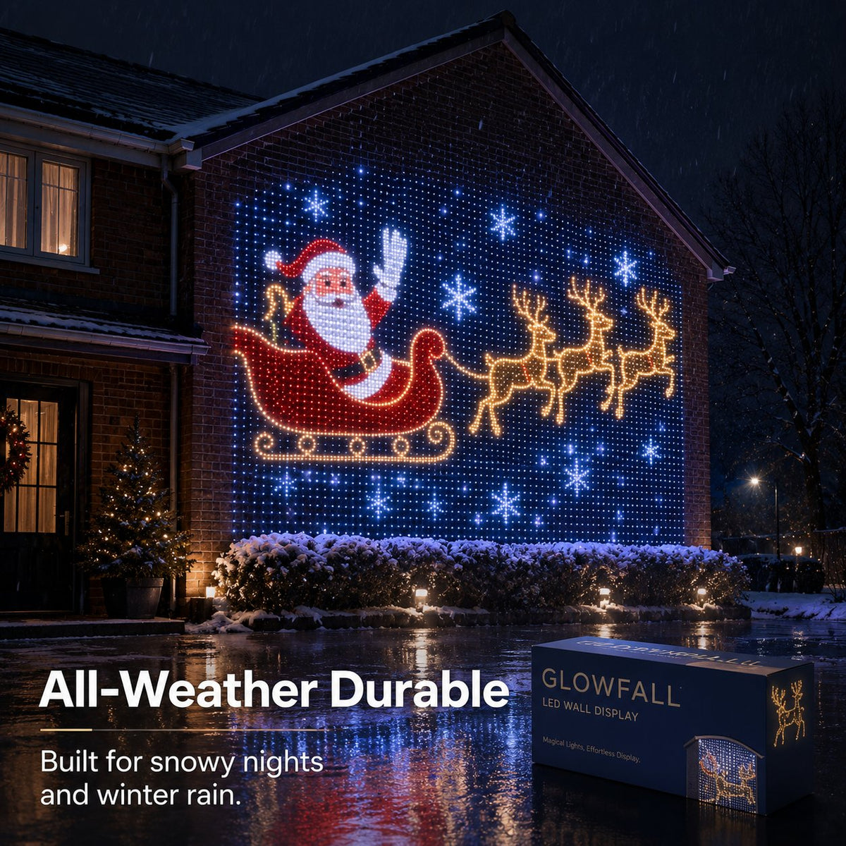 🎄Christmas Sale 50% OFF❄️-✨Christmas LED House Net & Smart Outdoor Wall Curtain Light