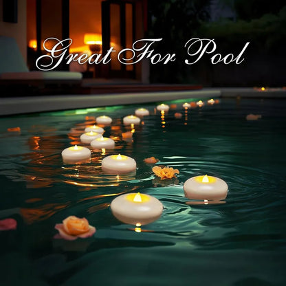 🎉🕯️Water-Activated Flameless Floating LED Candles – Romantic Waterproof Glow for Any Occasion