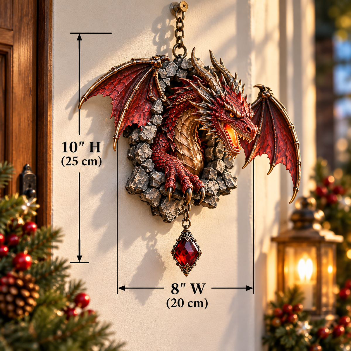🐉 Dragon Rift Guardian™ – 3D Breakthrough Dragon Wall Sculpture | 5 Elemental Realms