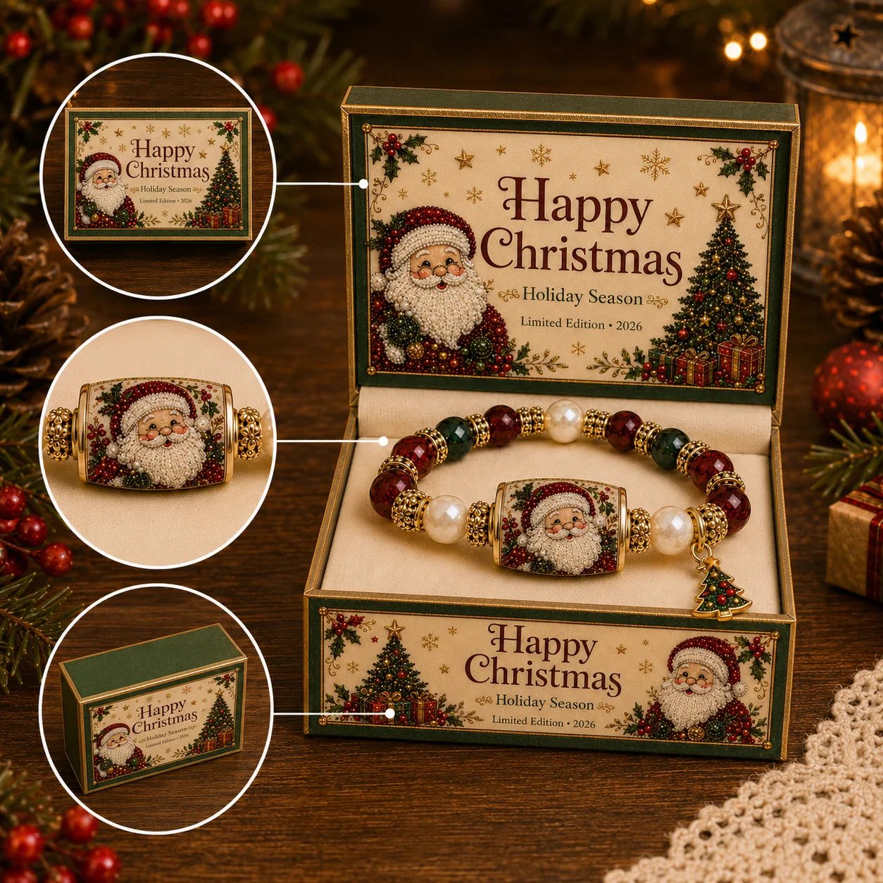 🎄Christmas Magic Collection Pearl Bracelet — Carry the Magic of Christmas Wherever You Go