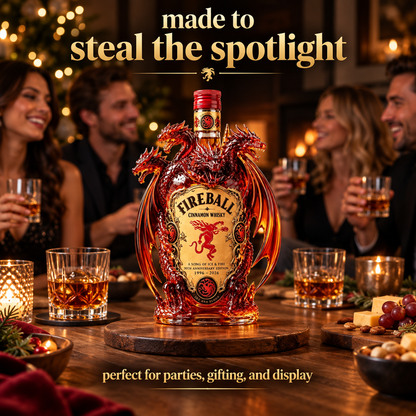 🐉 Legendary Dragon Collector Bottle™ – Sculpted Multi-Head Dragon Display for Home Bar & Gifting