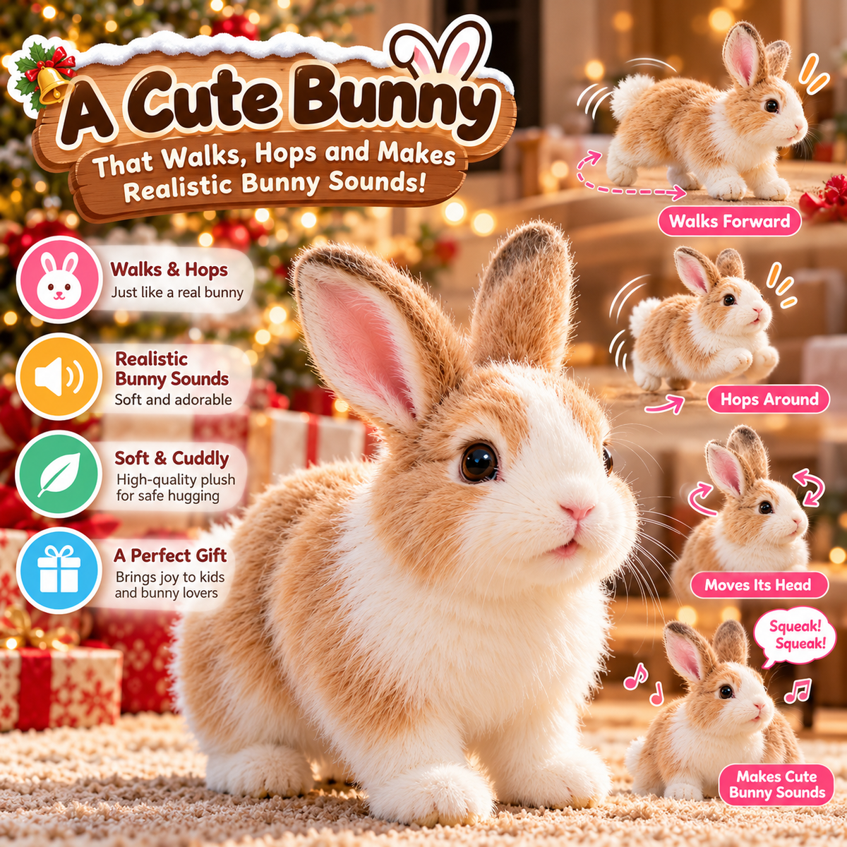 Bunny face and ears