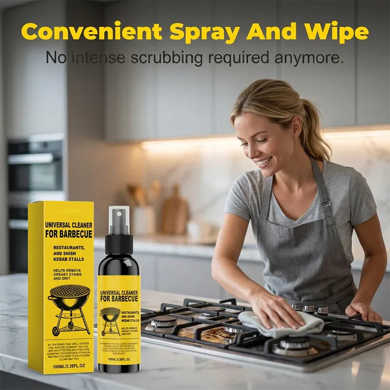 🔥 50% OFF – Heavy-Duty Grill & Grease Cleaner Spray – Spray, Wait & Wipe