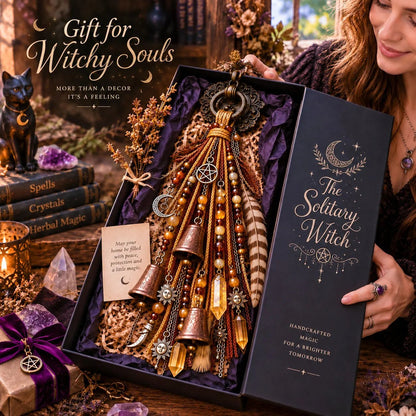 🌙 Celestial Door Charm – Vintage Bells, Moon Charms & Crystal-Style Hanging Decor
