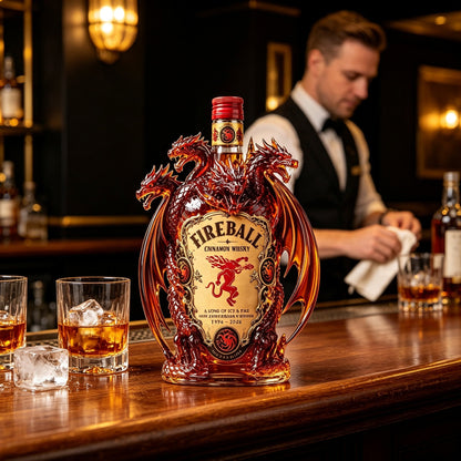 🐉 Legendary Dragon Collector Bottle™ – Sculpted Multi-Head Dragon Display for Home Bar & Gifting