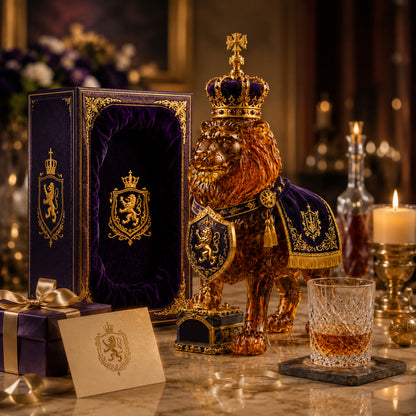 👑Crown 87th Anniversary Royal Lion Whiskey Bottle