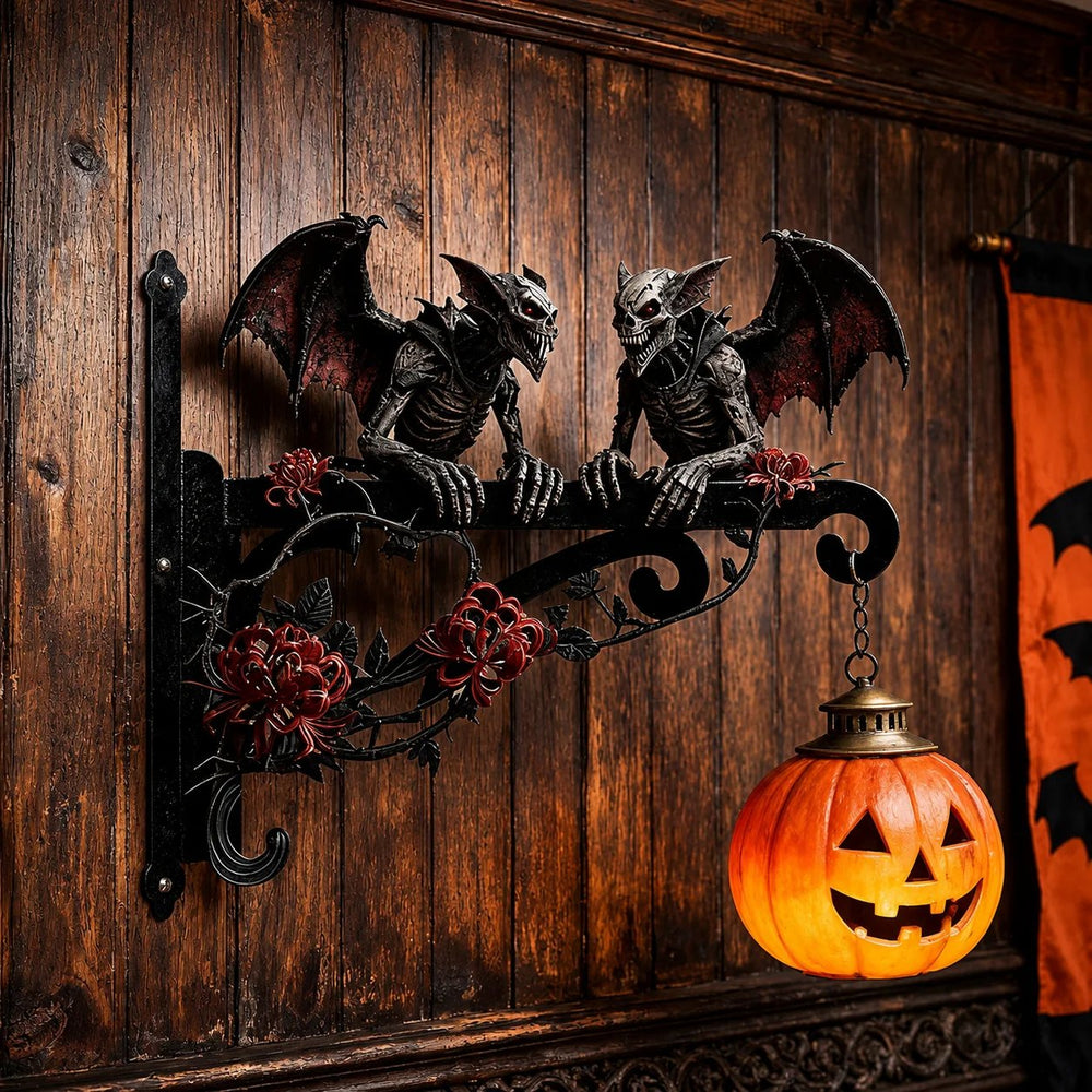 Halloween metal wall hook styling example