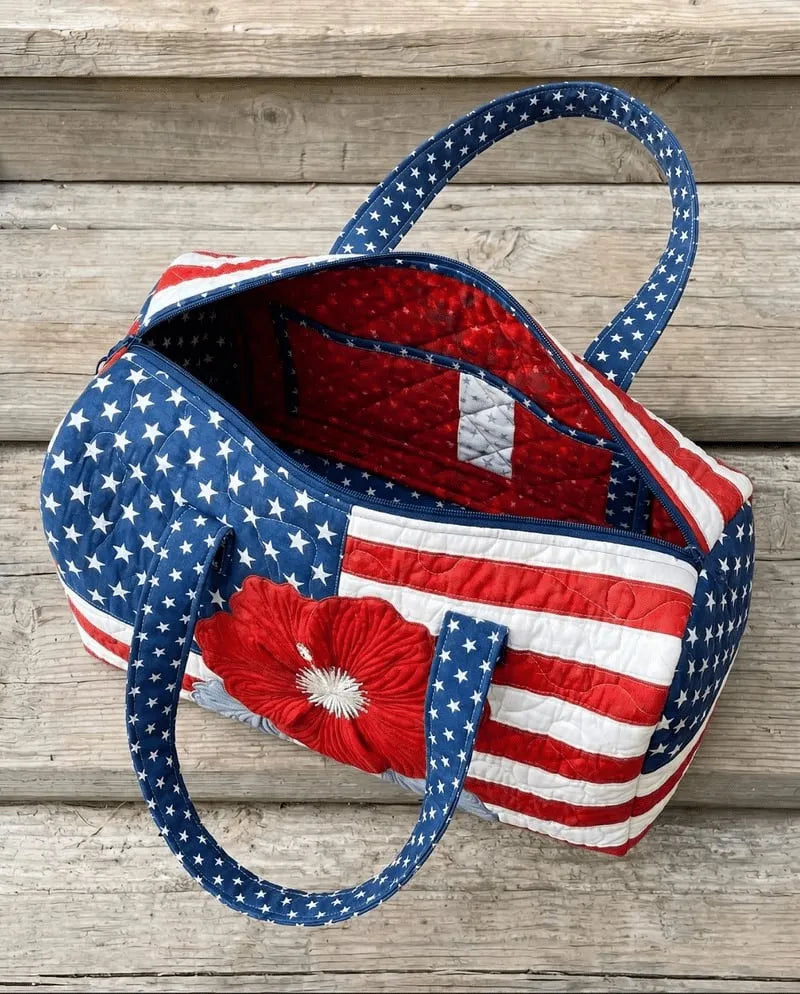 Handmade Quilted USA Tote Bag 🇺🇸 Proudly American-made💖