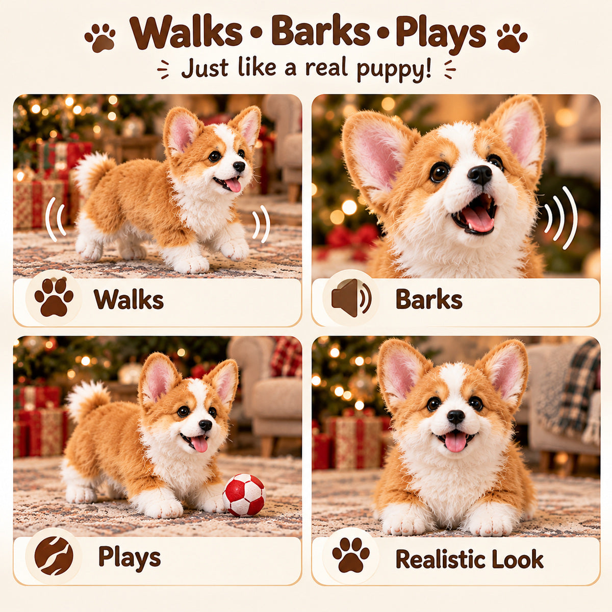 Corgi Buddy ears eyes and paws