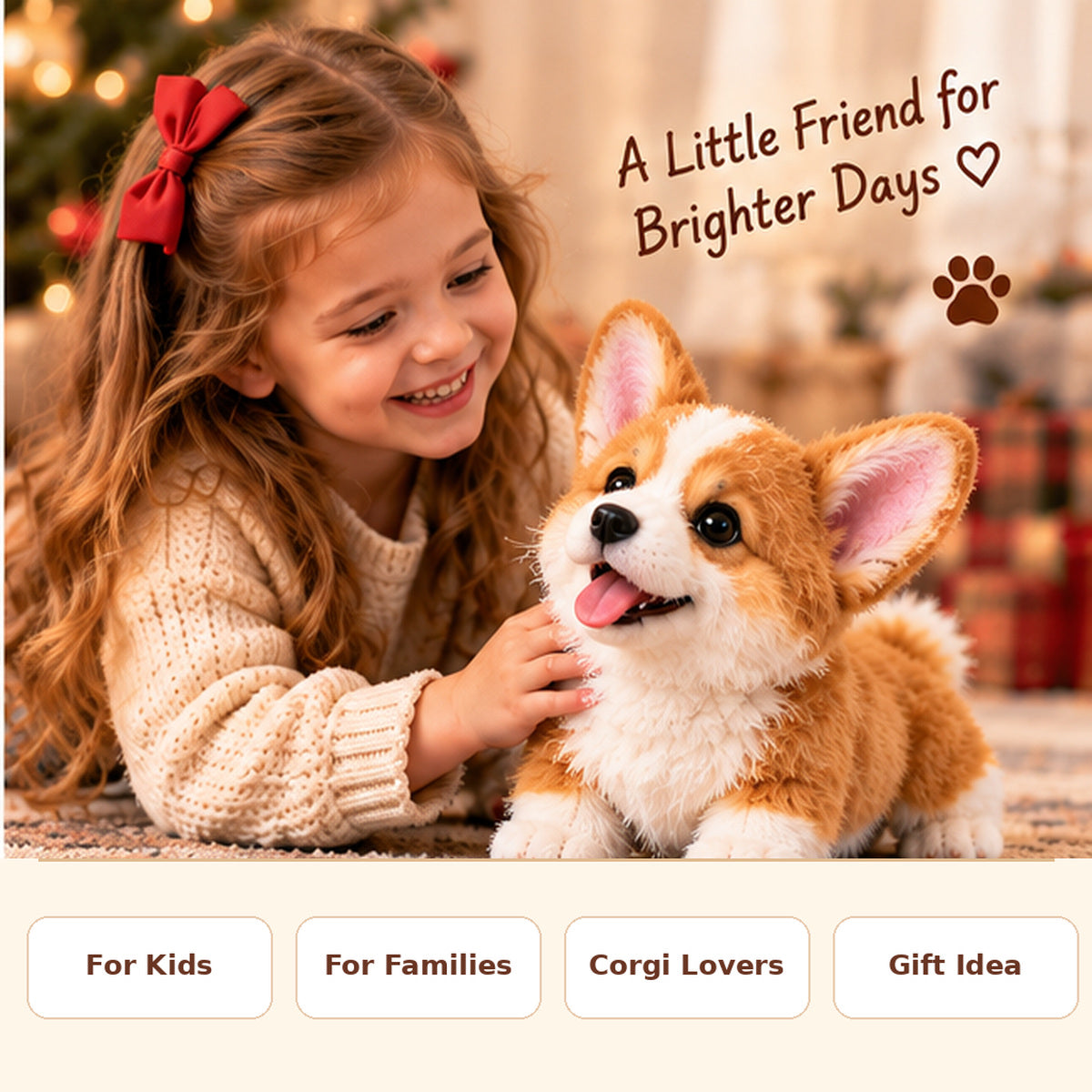 🎄 50% OFF –🐶 Corgi Buddy™ – Realistic Robot Corgi Puppy