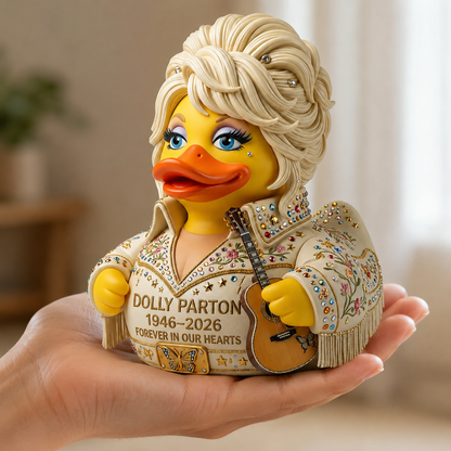 🎸 Dolly Parton Memorial Tribute Duck – Country Music Keepsake Collectible