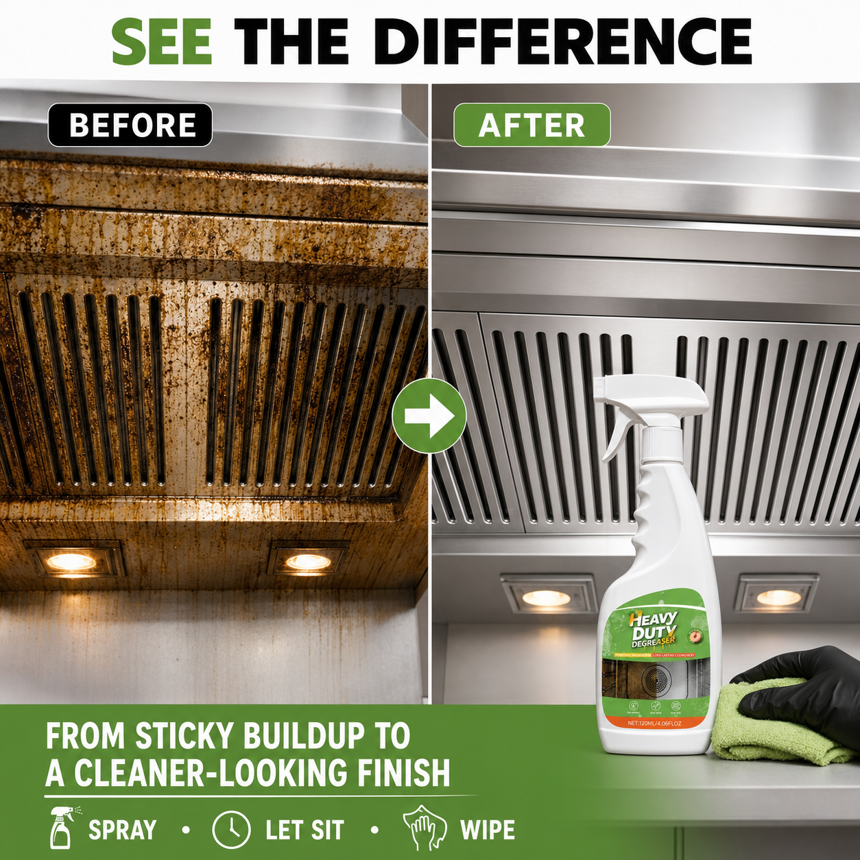 🔥 Duty Kitchen Degreaser Spray – Cut Tough Grease Fast ✨
