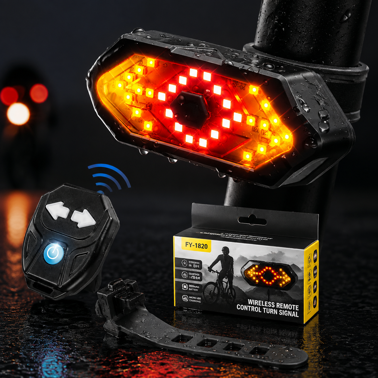 🔥 49% OFF Limited Time Deal | Smart Wireless Bike Tail Light With Turn Signals & Remote Control