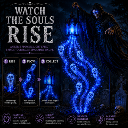 🔥 Today Only: 49% OFF 🔥Animated Halloween Soul Harvester Garden Light Collection💀