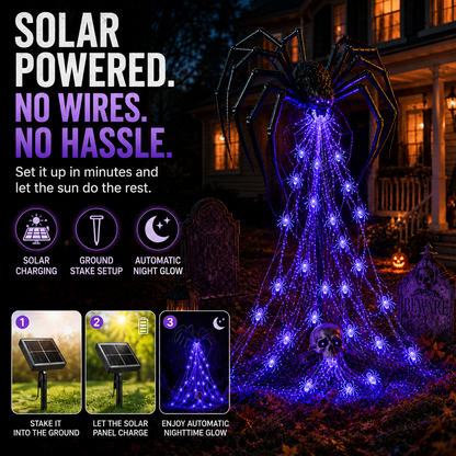 🎁Only Today 49% OFF 🔥 Halloween Spider Web Light Show🕷️