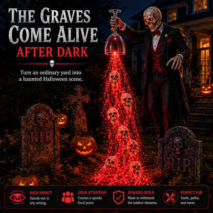 🔥Last day with huge discounts!💀Solar Reaper Soul Stream Halloween Garden Light