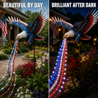 Freedom Eagle Solar Garden Light