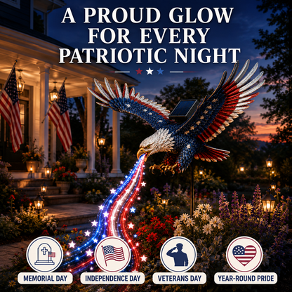 Freedom Eagle Solar Garden Light