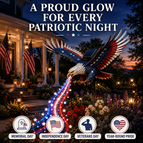 Freedom Eagle Solar Garden Light