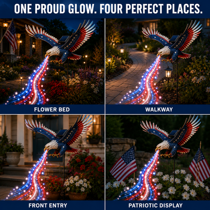Freedom Eagle Solar Garden Light