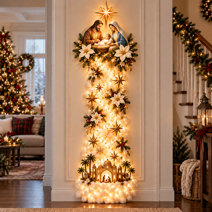 ✨ Christmas Blessing Trail Wall Light Collection – 6 Glowing Faith, Family & Freedom Designs