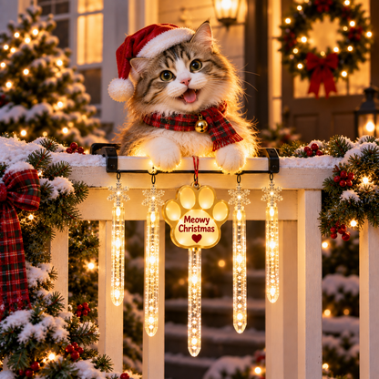 🎄 Christmas Sale – 50% OFF ✨ Merry Porch Glow Collection – Lighted Animal & Cardinal Railing Decor