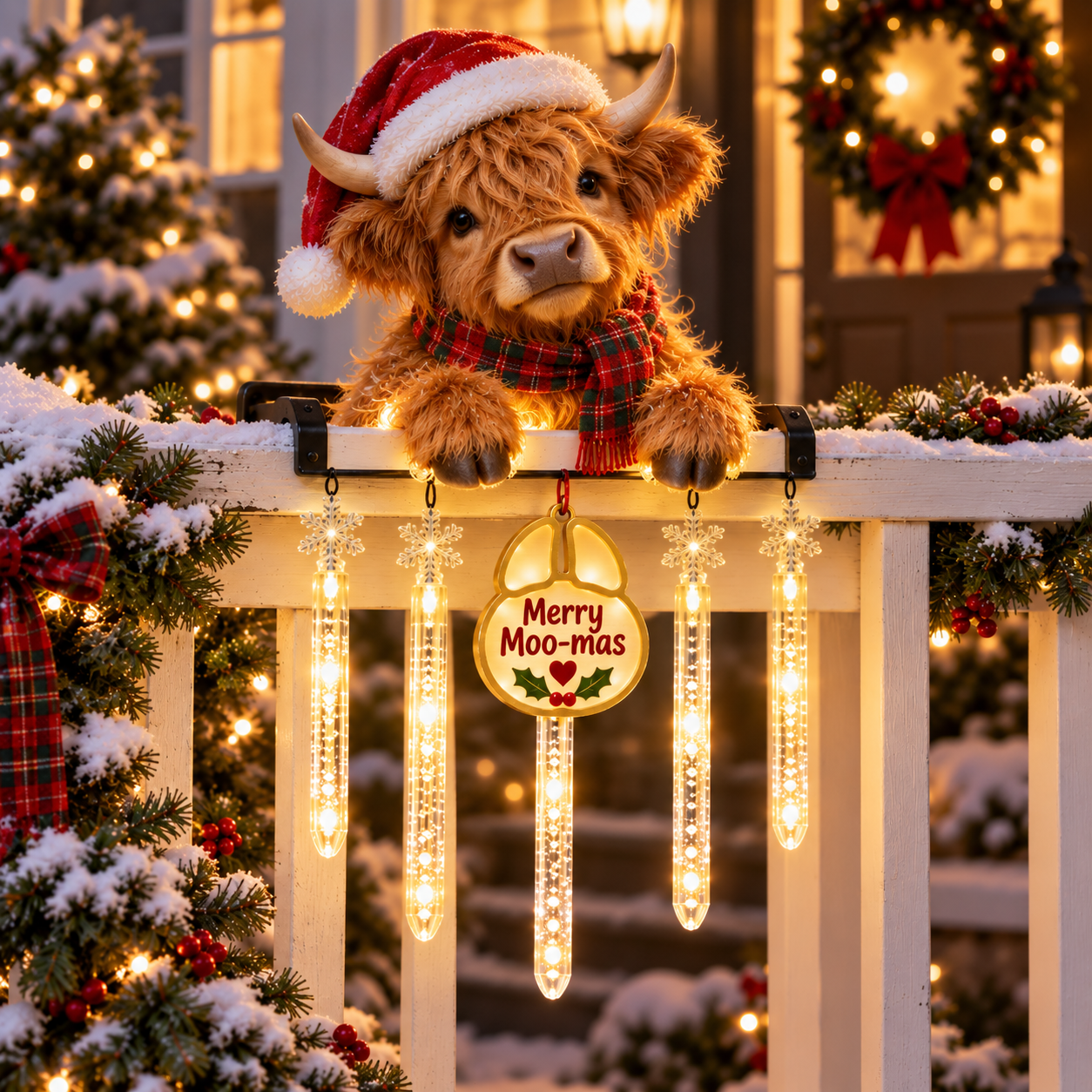 🐮 Merry Moo-mas Highland Cow
