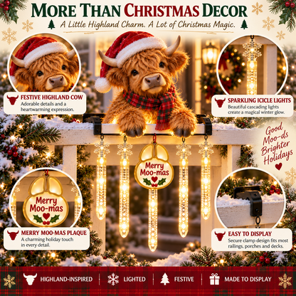 🎄 Christmas Sale – 50% OFF ✨ Merry Porch Glow Collection – Lighted Animal & Cardinal Railing Decor