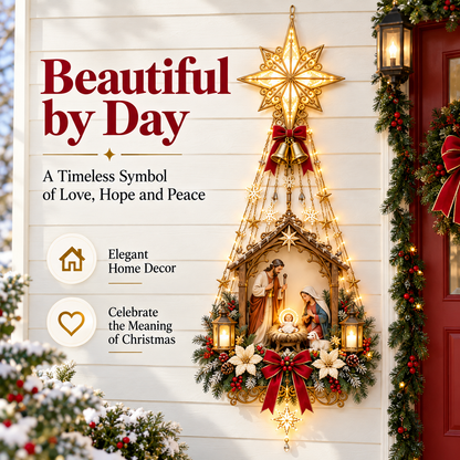 ✨ 49% OFF – Star of Bethlehem Nativity Wall Light – Bring the Heart of Christmas Home🎄
